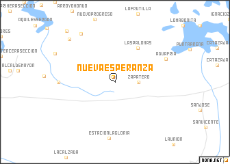 map of Nueva Esperanza