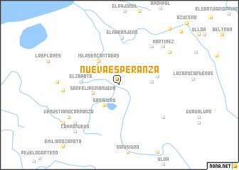 map of Nueva Esperanza