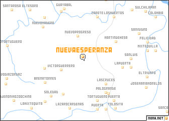 map of Nueva Esperanza