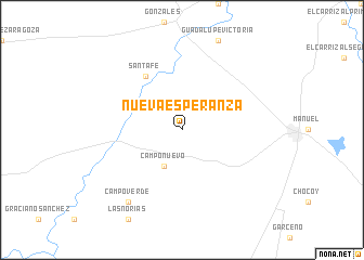 map of Nueva Esperanza