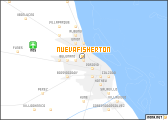 map of Nueva Fisherton