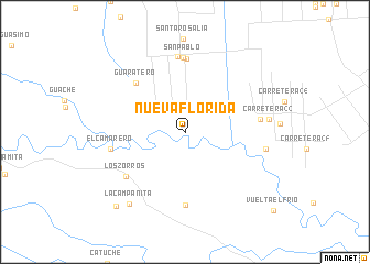 map of Nueva Florida