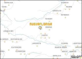 map of Nueva Florida