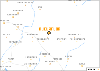 map of Nueva Flor