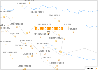 map of Nueva Granada