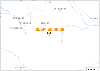 map of Nueva Granada