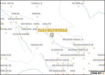 map of Nueva Granada