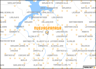 map of Nueva Granada