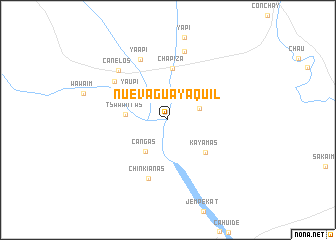 map of Nueva Guayaquil