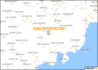 map of Nueva Invencion