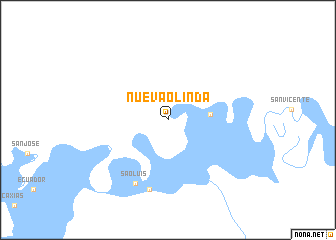 map of Nueva Olinda
