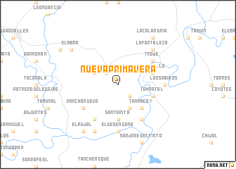 map of Nueva Primavera