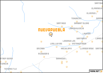 map of Nueva Puebla