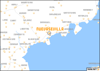 map of Nueva Sevilla