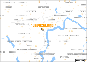 map of Nueva Zelandia