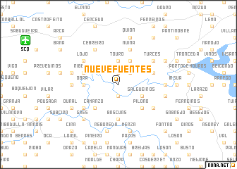 map of Nuevefuentes