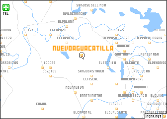 map of Nuevo Aguacatilla