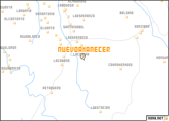 map of Nuevo Amanecer