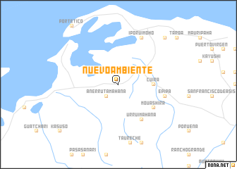 map of Nuevo Ambiente