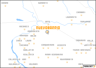 map of Nuevo Barrio