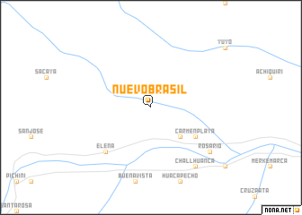 map of Nuevo Brasil
