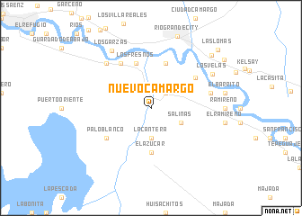 map of Nuevo Camargo