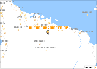 map of Nuevo Campo Inferior