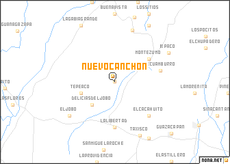 map of Nuevo Canchón