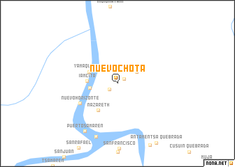 map of Nuevo Chota