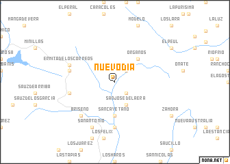 map of Nuevo Día