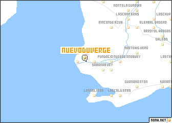 map of Nuevo Duvergé