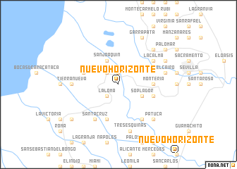 map of Nuevo Horizonte