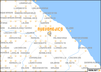 map of Nuevo Méjico