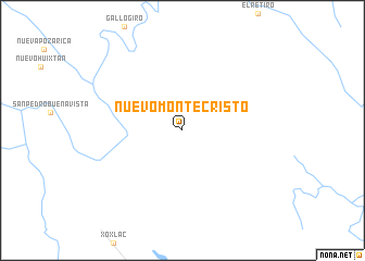 map of Nuevo Montecristo