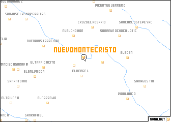map of Nuevo Montecristo