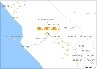 map of Nuevo Mundo