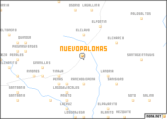 map of Nuevo Palomas