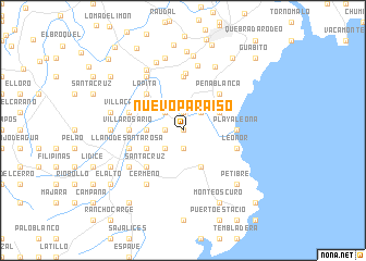 map of Nuevo Paraíso