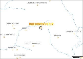 map of Nuevo Porvenir