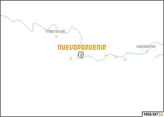 map of Nuevo Porvenir