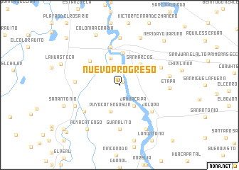 map of Nuevo Progreso