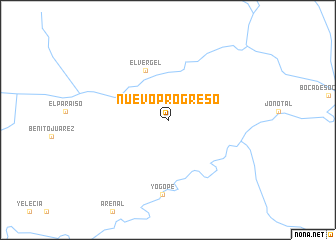 map of Nuevo Progreso