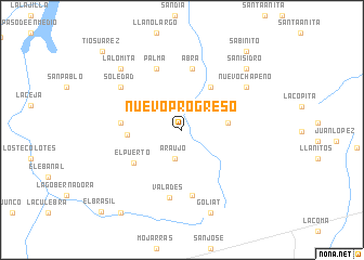 map of Nuevo Progreso