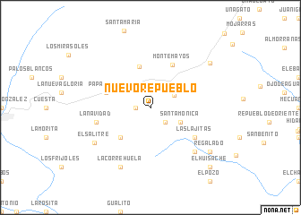 map of Nuevo Repueblo