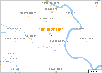 map of Nuevo Retiro