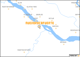 map of Nuevo Rocafuerte