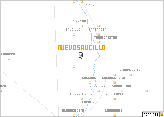 map of Nuevo Saucillo
