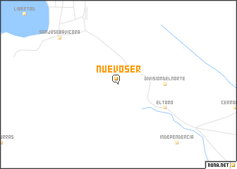 map of Nuevo Ser