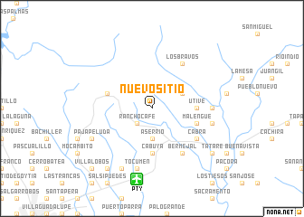 map of Nuevo Sitio