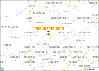 map of Nuevos Tiempos